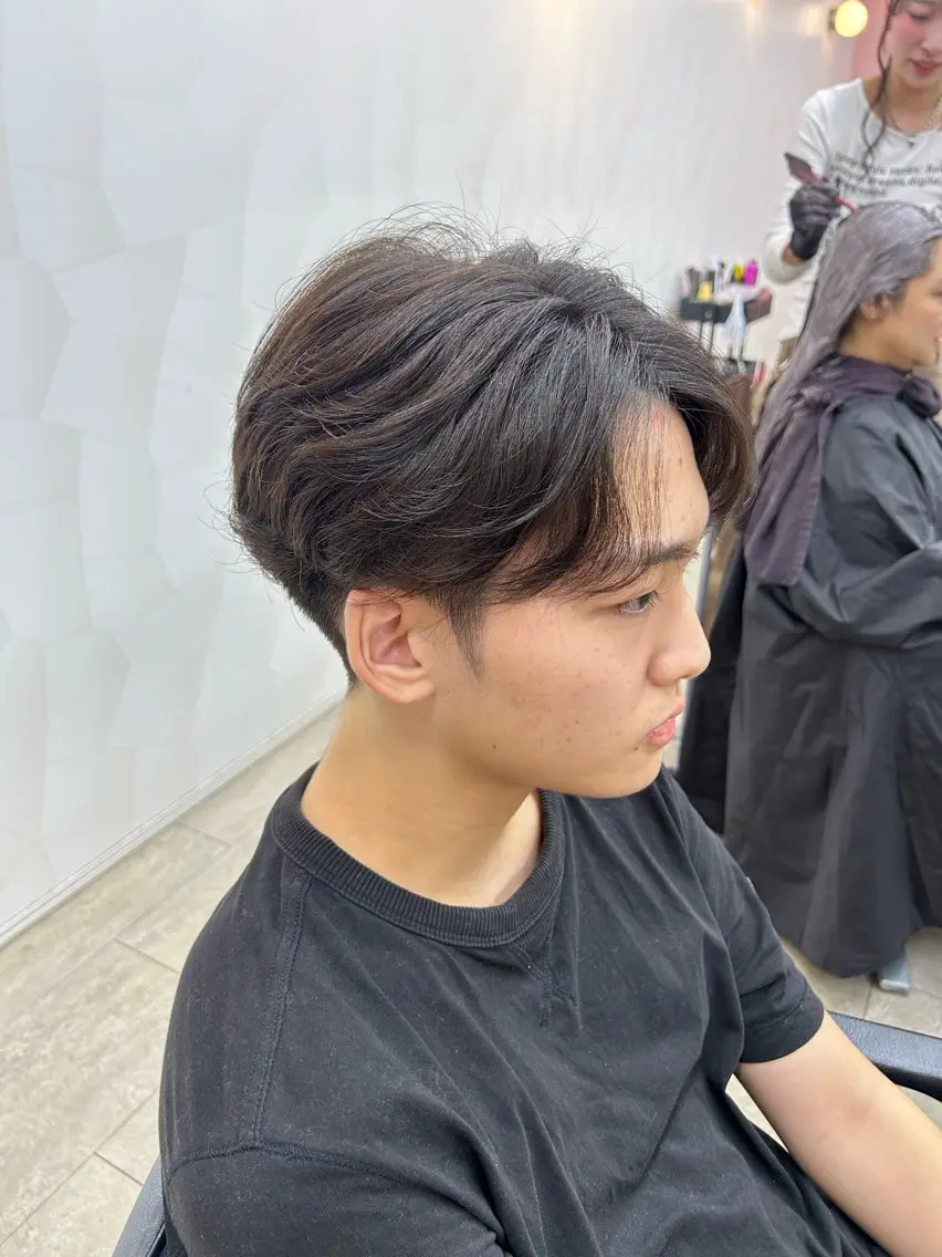 パーマ メンズ フェザーパーマ メンズパーマ パーマ suehiro yunaのヘアスタイル