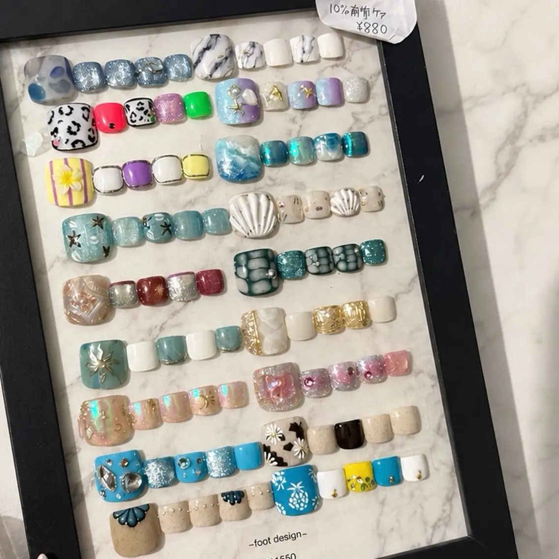 ネイル フットネイル Mnailsalon フィルイン対応サロンのネイルデザイン