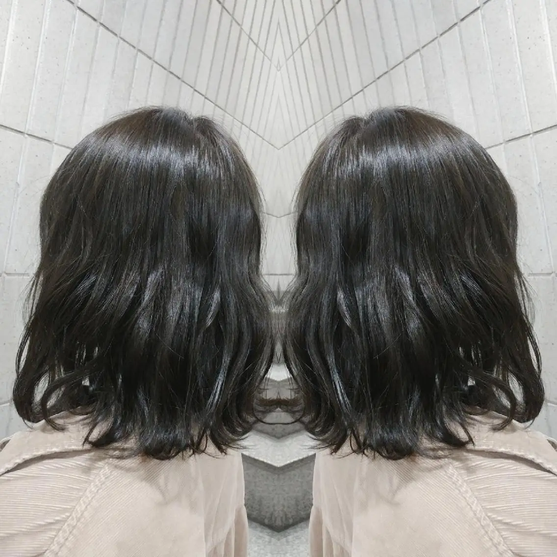 ミディアム カラー Cecilhair 店長松本のヘアスタイル