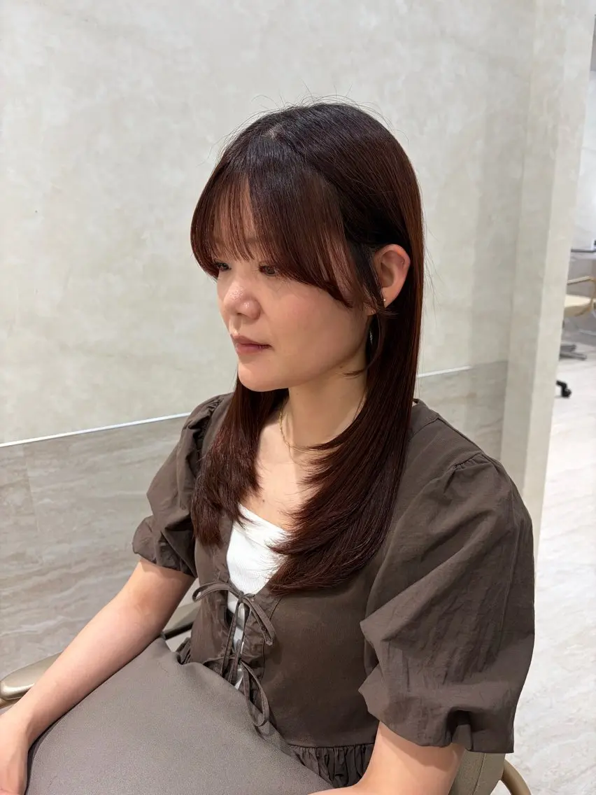 カット+髪質改善エステカラー+4stepトリートメントの写真