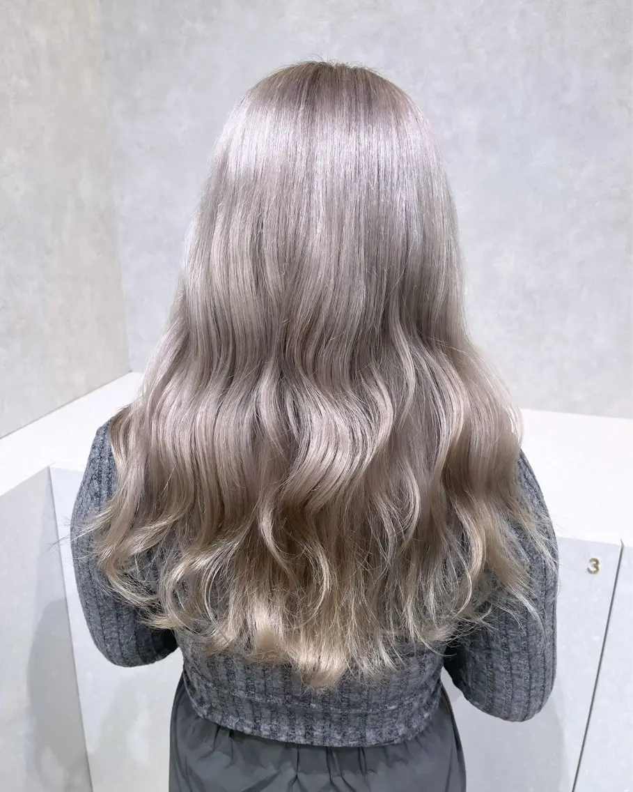 ロング カラー 韓国ヘア🇰🇷透明 感カラー/yui💞のヘアスタイル
