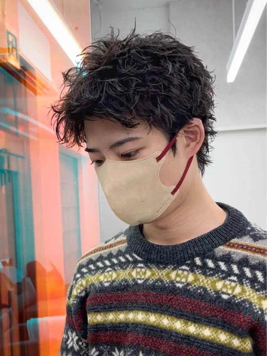 ショート パーマ メンズ スパイキーショート 浦和メンズ美容師のヘアスタイル