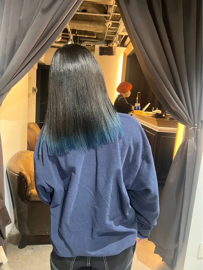 セミロング ヘアカラー 暖色カラー Ryokaのヘアスタイル