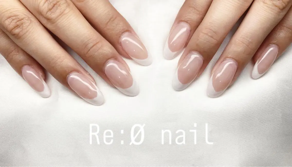 ネイル フレンチネイル ハンドネイル Re:Ø nail 🩵TSUJIのネイルデザイン