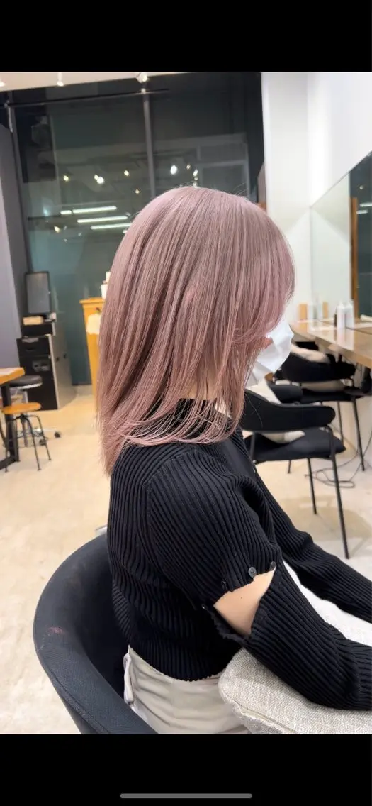 セミロング カラー パーマ ヘアアレンジ 縮毛矯正特化/美髪/ 髪質改善/銀座/あおのヘアスタイル