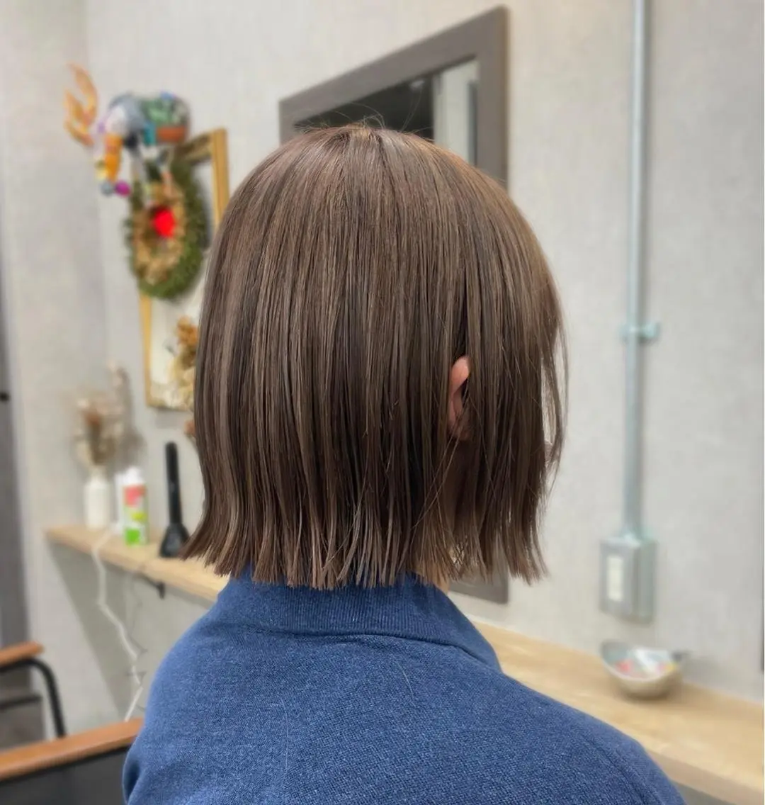 ショート カラー カット ヘアカラー トリートメント いなみね はるきのヘアスタイル