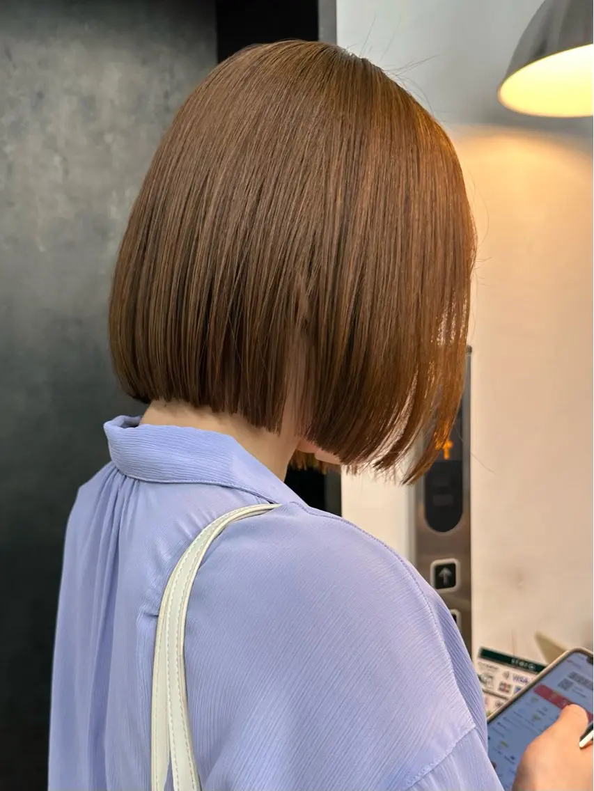 ショート カット ヘアカラー 髪質改善/美髪矯正/ 小顔ボブNANAのヘアスタイル