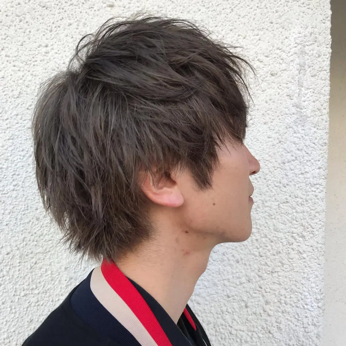 ショート カラー パーマ メンズ ニュアンスパーマ/ レイヤー/茶屋町のヘアスタイル