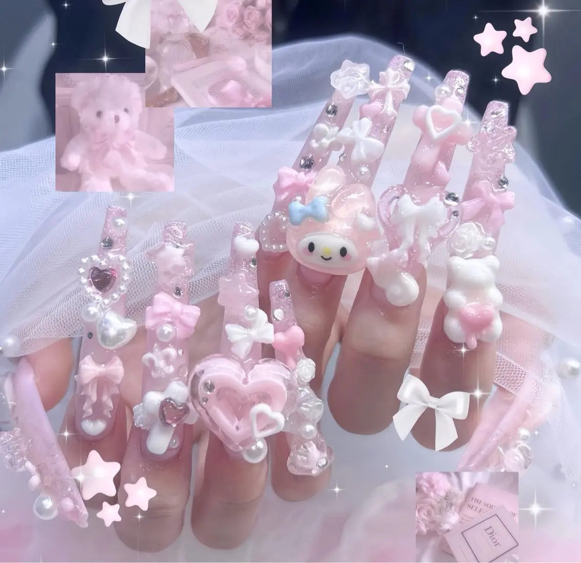 ネイル オーロラネイル ブルー フットネイル ジェルネイル 氷ネイル・うるうるネイル ハンドネイル Rin Nail 新大久保店のネイルデザイン