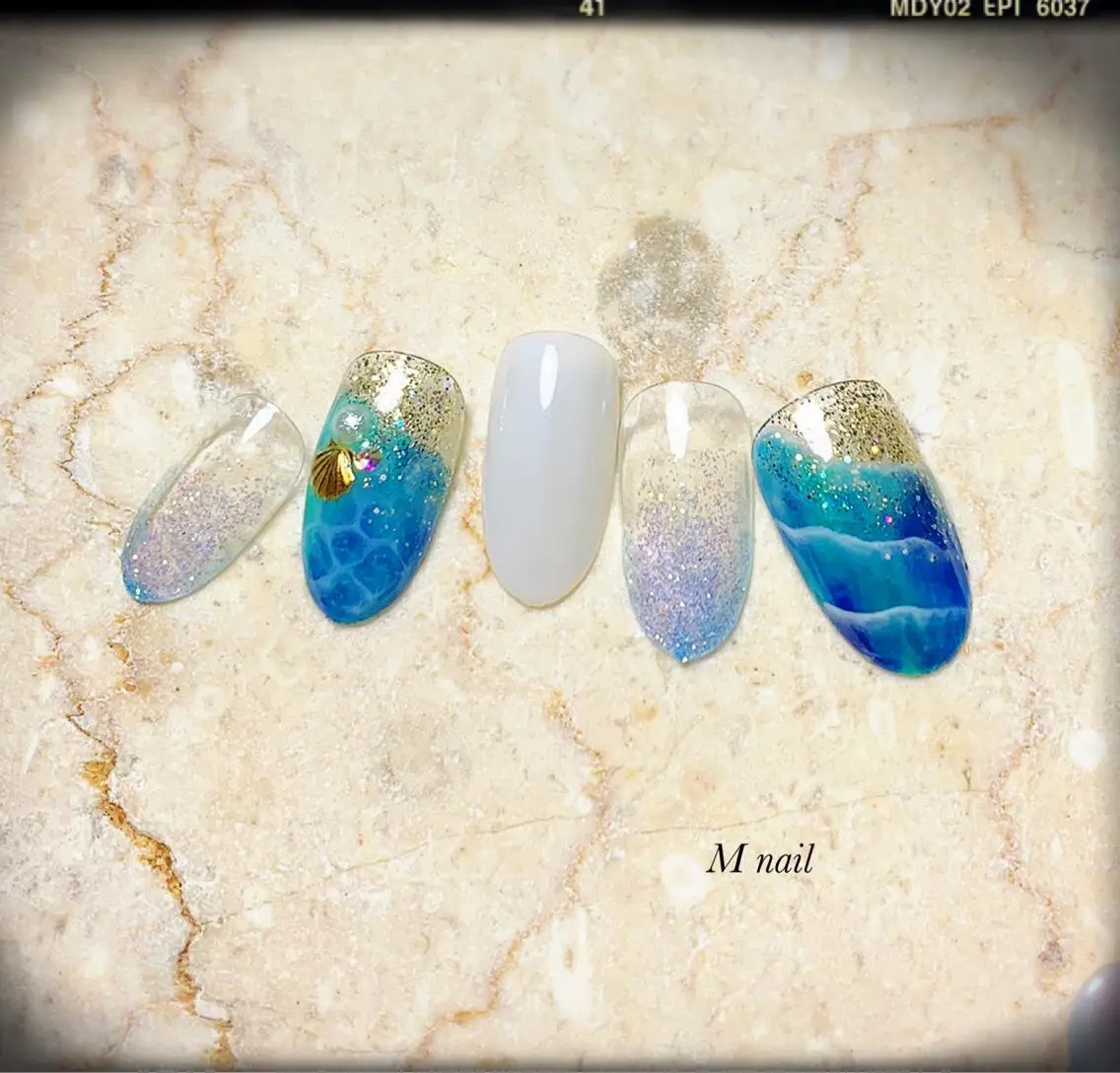 ネイル 夏ネイル M nail 市原市ちはら台のネイルデザイン