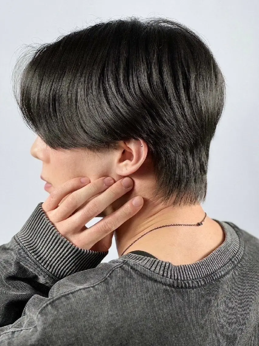 ミディアム メンズ ヘアカラー 宮内 絃希のヘアスタイル