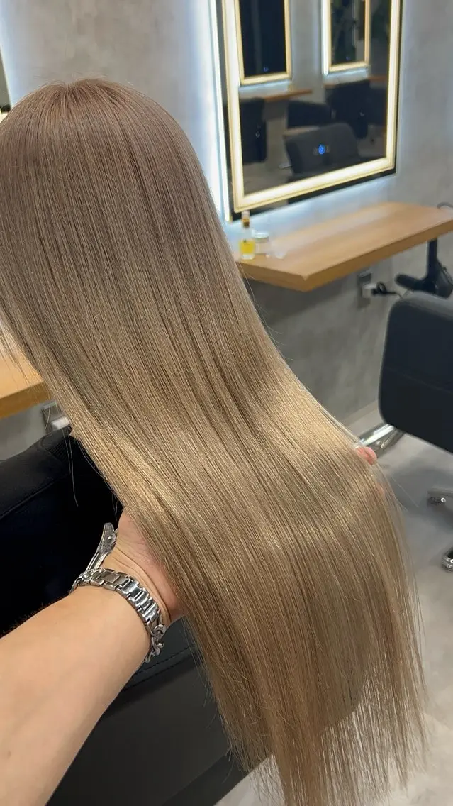 ロング カラー ヘアカラー トリートメント ブリーチなしの達人 🌈KAITOのヘアスタイル
