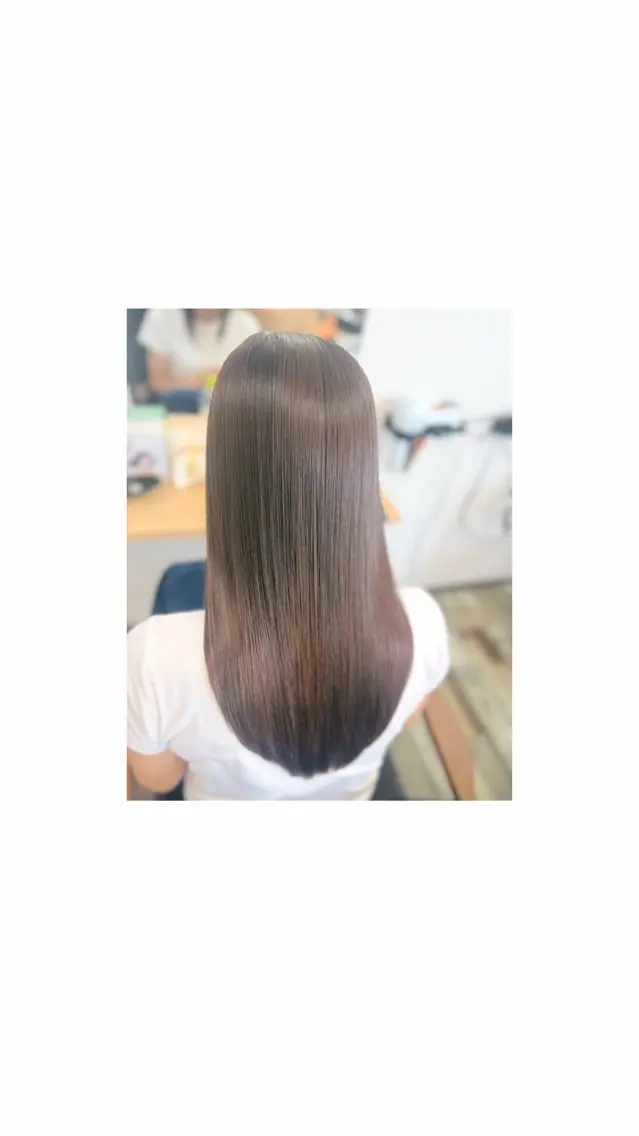 セミロング パーマ 縮毛矯正 トリートメント 髪質改善🪽 森川☜ ☜ のヘアスタイル