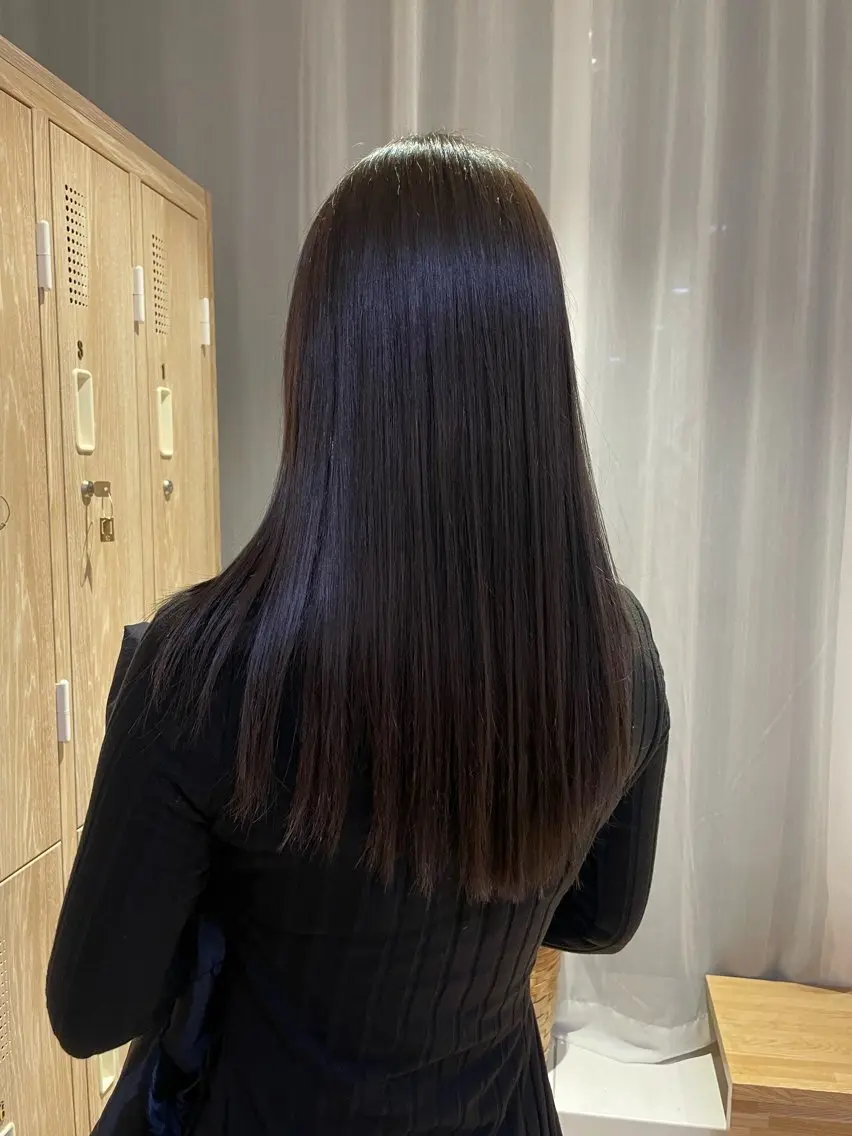 ロング カラー オリーブカラー たなか こころ🎀のヘアスタイル