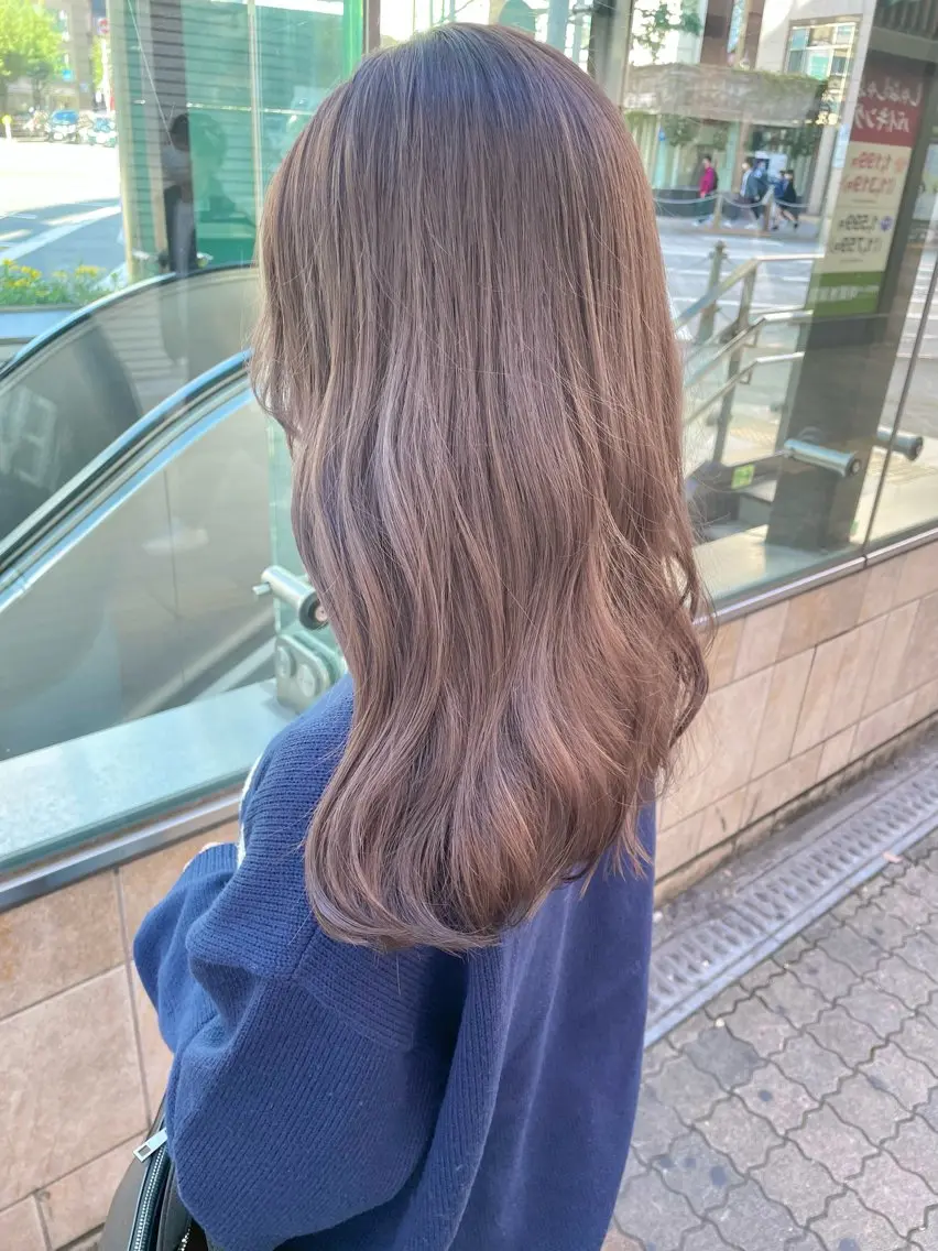 ロング カラー ヘアカラー トリートメント ヘアセット 似合わせハイトーン♡ みつきのヘアスタイル
