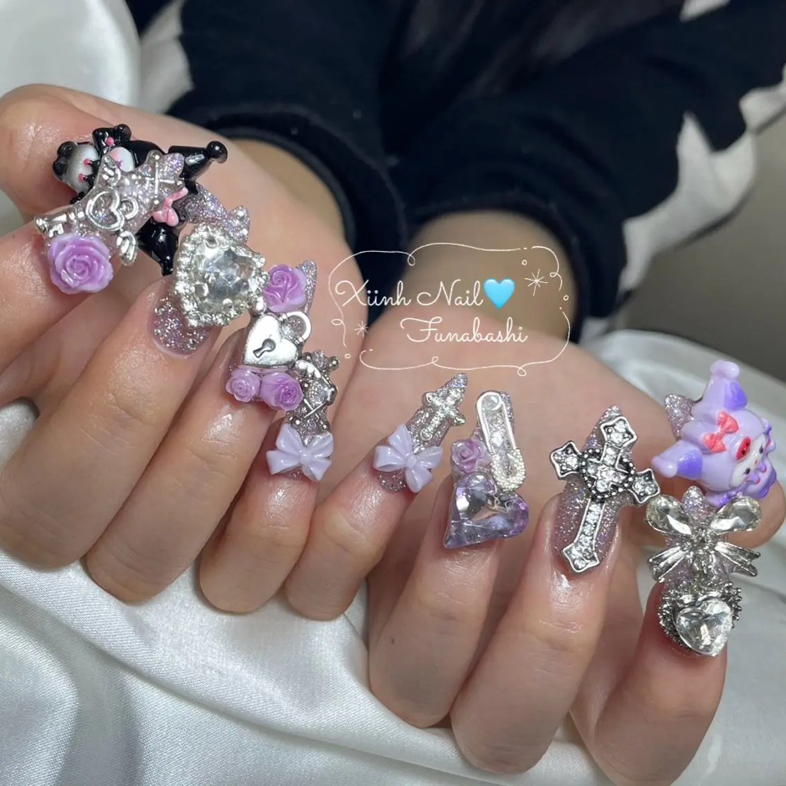 ネイル チークネイル 桜ネイル 長さ出し フットネイル ジェルネイル ハンドネイル XIINH NAIL SALONのネイルデザイン