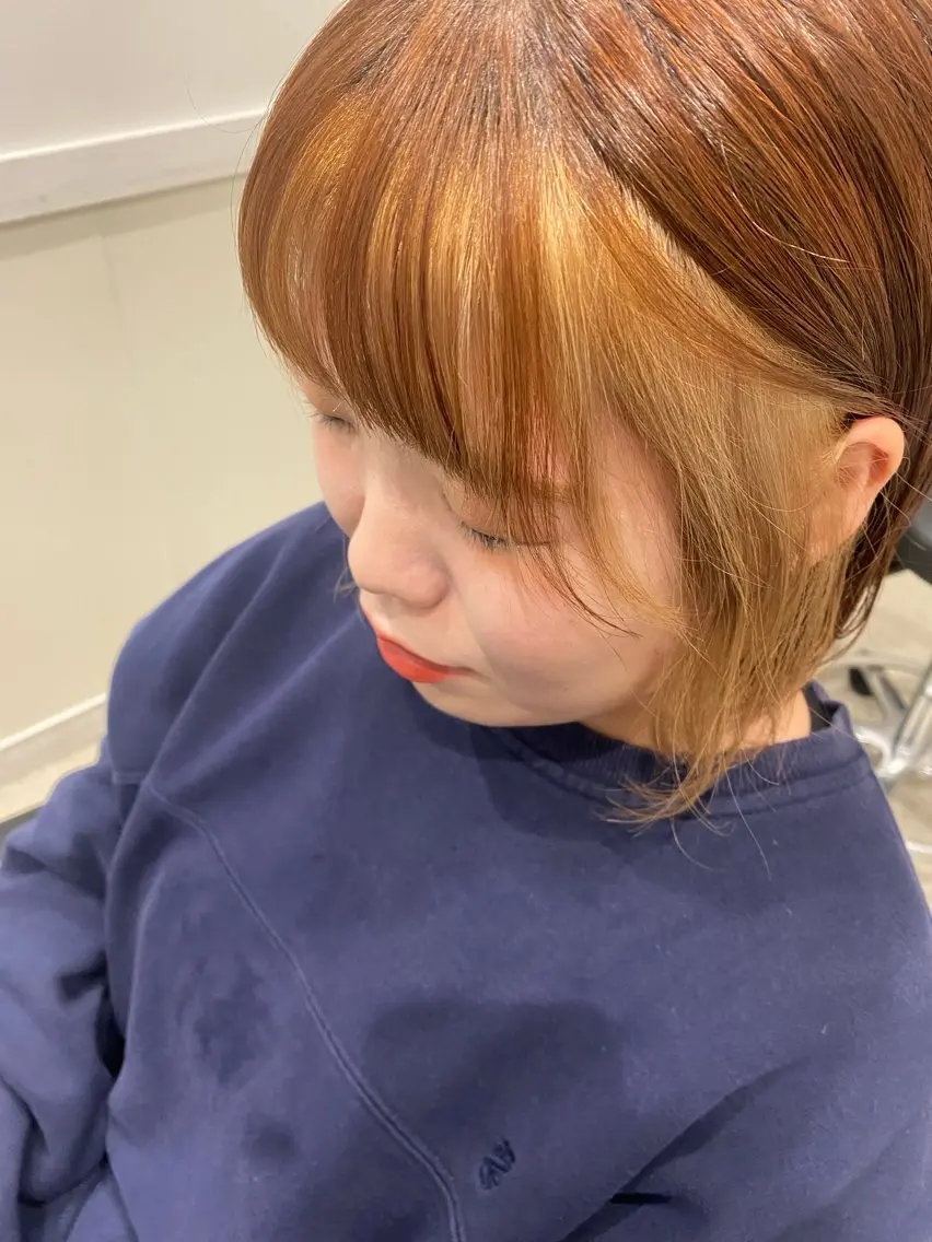 ミディアム カラー 🌈透け感カラー RINA🌈のヘアスタイル