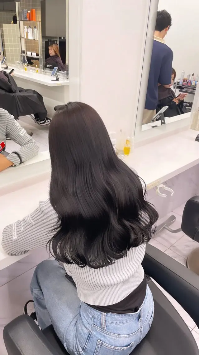 ロング カラー ヘアアレンジ ヘアカラー トリートメント ヘアセット 💗横浜美容室 💗HARUNAのヘアスタイル
