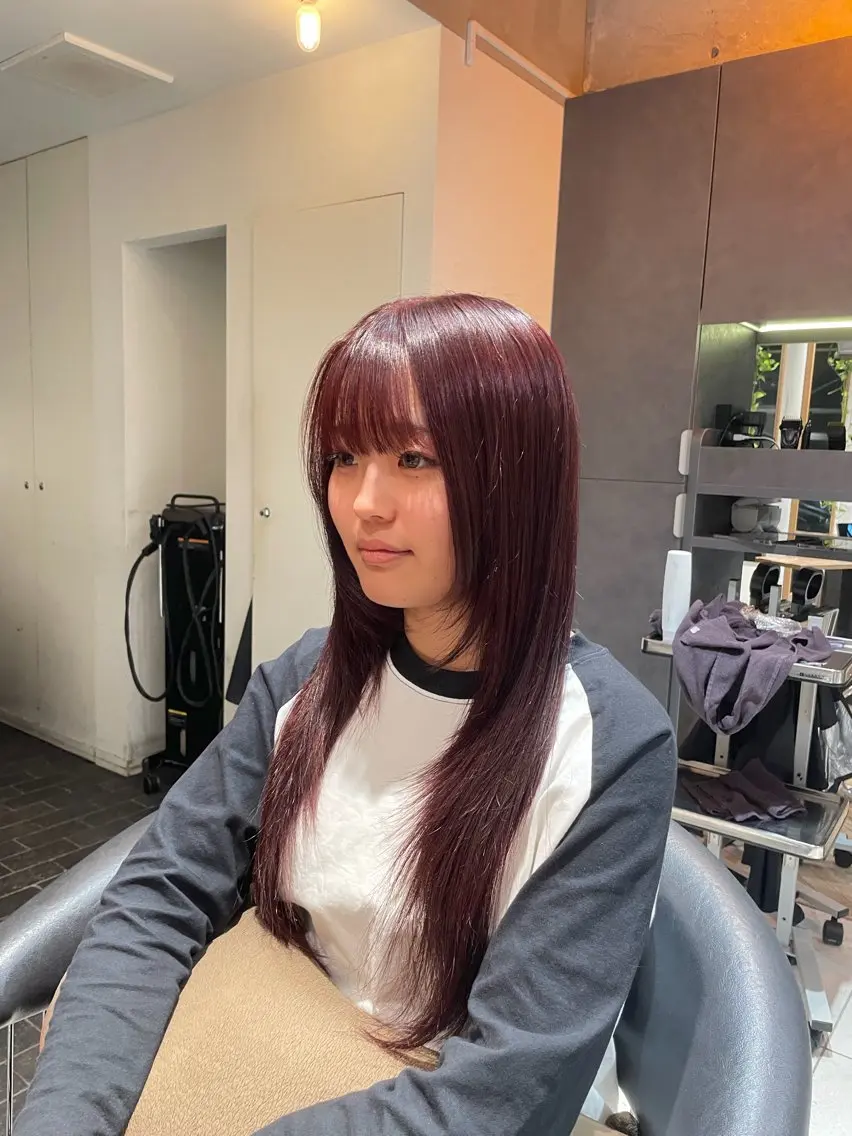 ロング ヘアカラー トリートメント 髪質改善＆高級カラー ✨野井琢生のヘアスタイル