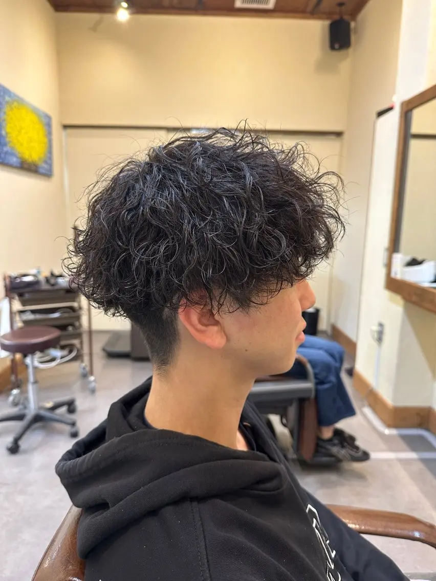 ショート カット パーマ パーマ/フェード メンズ特化 松本大輝のヘアスタイル