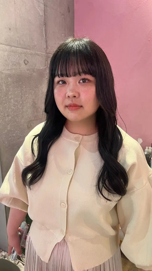 ロング ヘアカラー トリートメント 艶感透明感カラー🤍 hinaのヘアスタイル