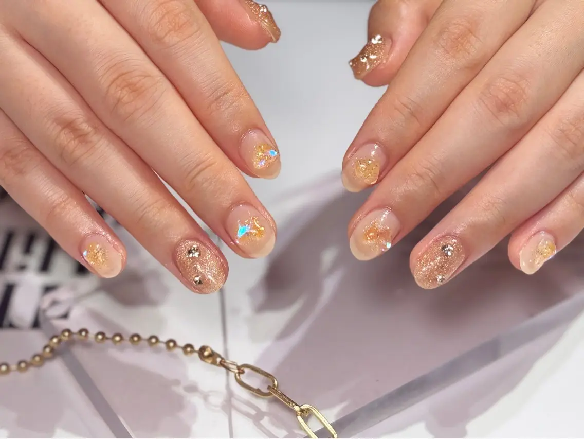 ネイル チークネイル フラッシュネイル ハンドネイル Nailst いずみのネイルデザイン