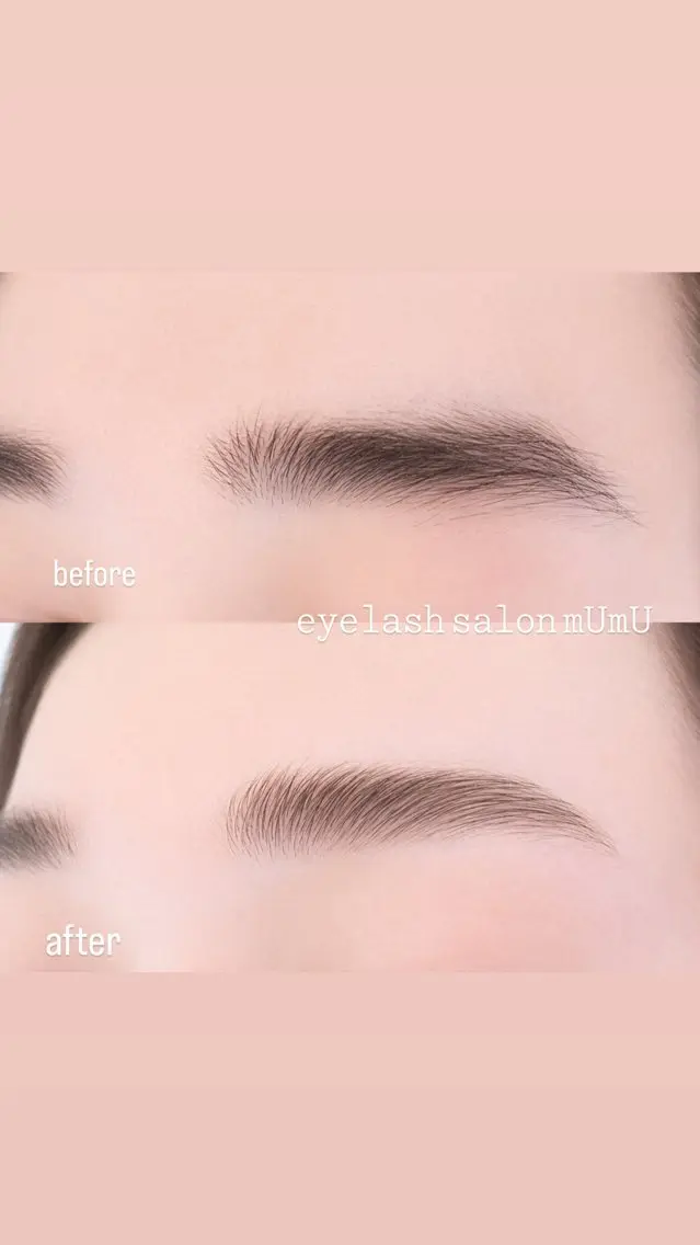 アイブロウ ハリウッドブロウリフト ワックス脱毛 eyelash mUmUのマツエク・マツパデザイン
