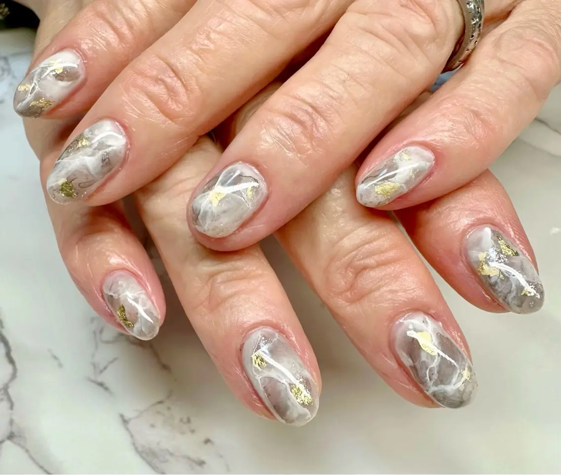 ネイル アートネイル チークネイル キラキラネイル ラメ(グリッター) マグネットネイル Mai’s nailのネイルデザイン