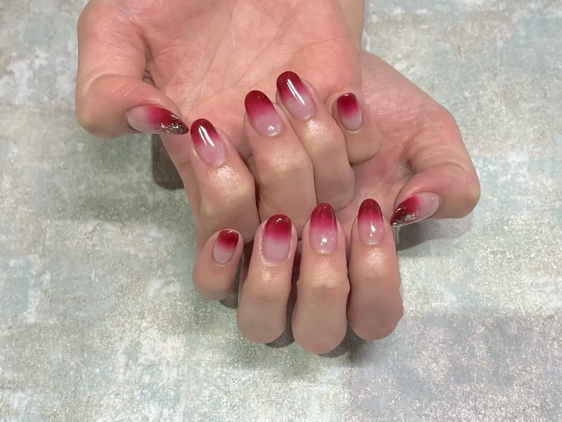 ネイル ボルドー Asakawa yuzukaのネイルデザイン