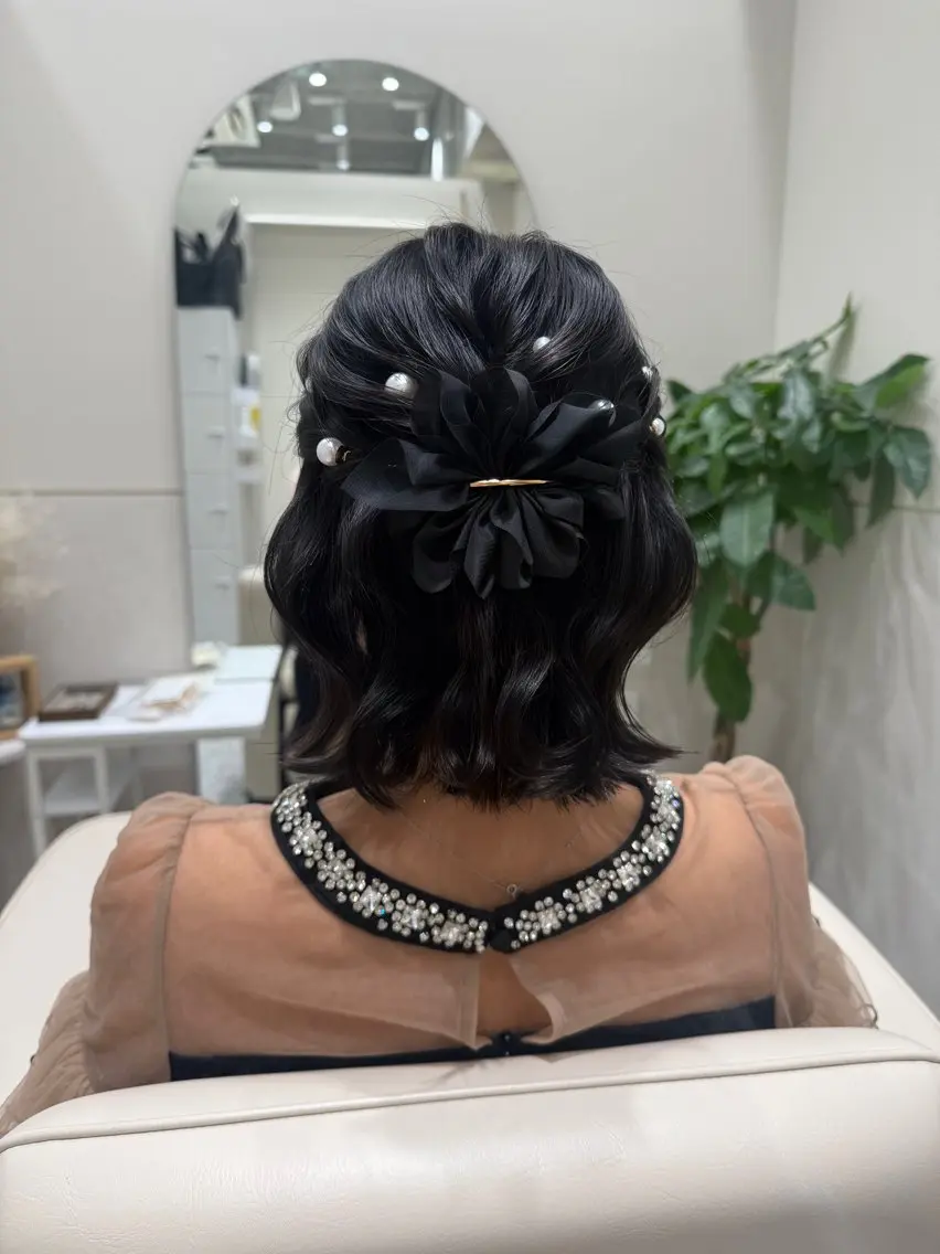 ヘアアレンジ 結婚式・ブライダル 🫧癒し美容師｜ Alissa🌿のヘアスタイル