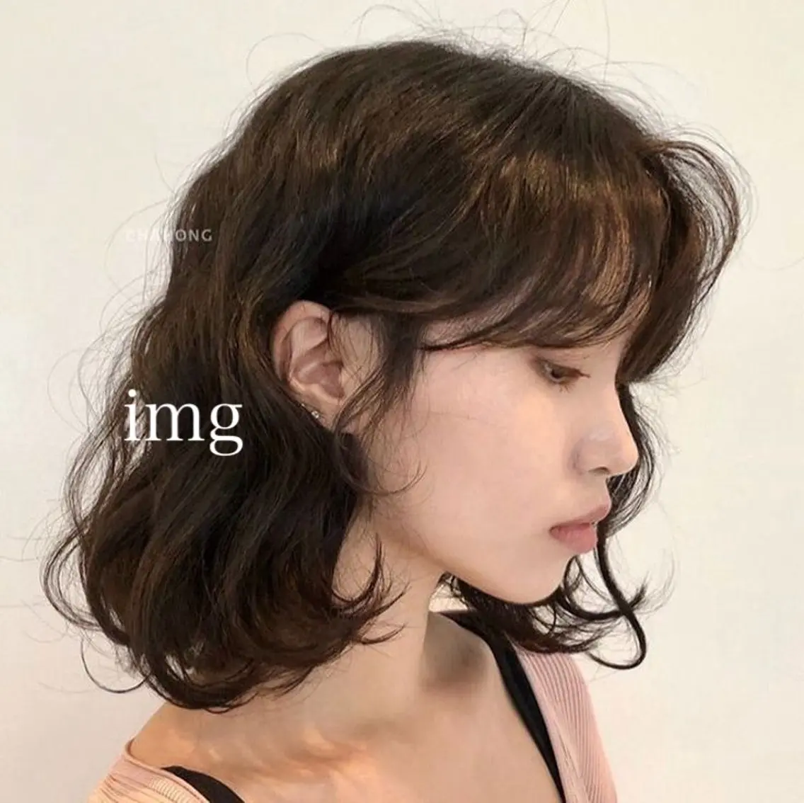 ロング パーマ ボブ 韓国×ワンホン 🩶🎀honokaのヘアスタイル