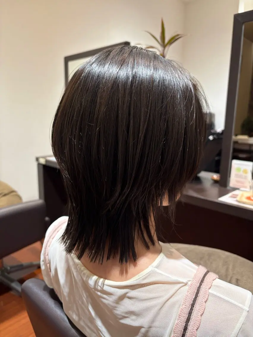 ミディアム ウルフカット カット トリートメント 💜堀 有紀💜のヘアスタイル