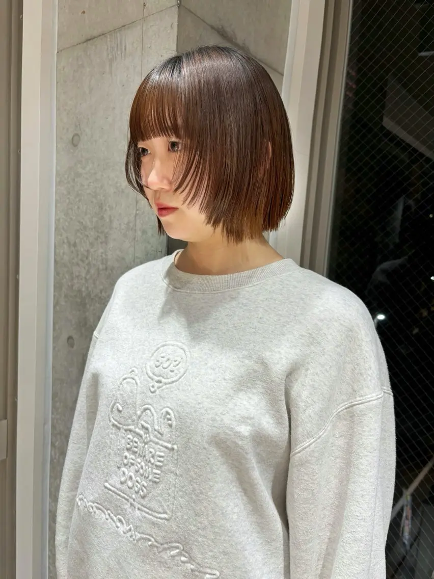 【U30お客様限定】レイヤーボブ✂︎トリートメント付き✨💌新規限定カット無料クーポン(長さご相談可です🙆)の写真