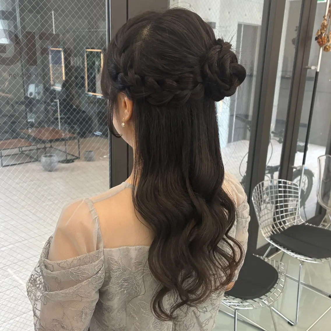 ヘアアレンジ ヘアセット hikari/大名/ 暖色カラー/ブリーチのヘアスタイル