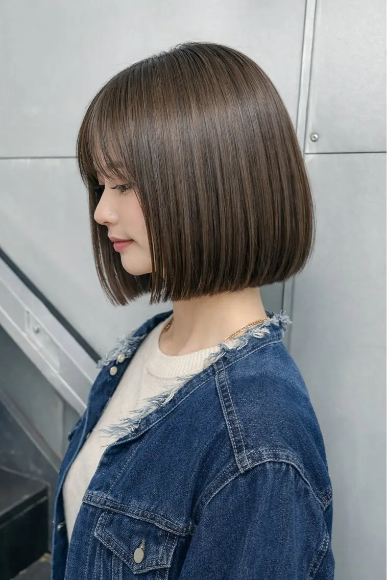 【✨レディースカットモデル✨】ワンレンボブスタイル限定✂️✨️の写真