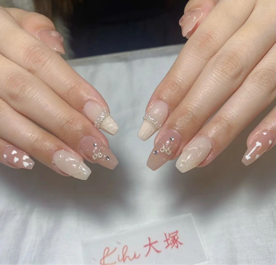 ネイル アートネイル フレンチネイル ジェルネイル グラデーション 韓国ネイル Nail Salon kihi大塚店のネイルデザイン