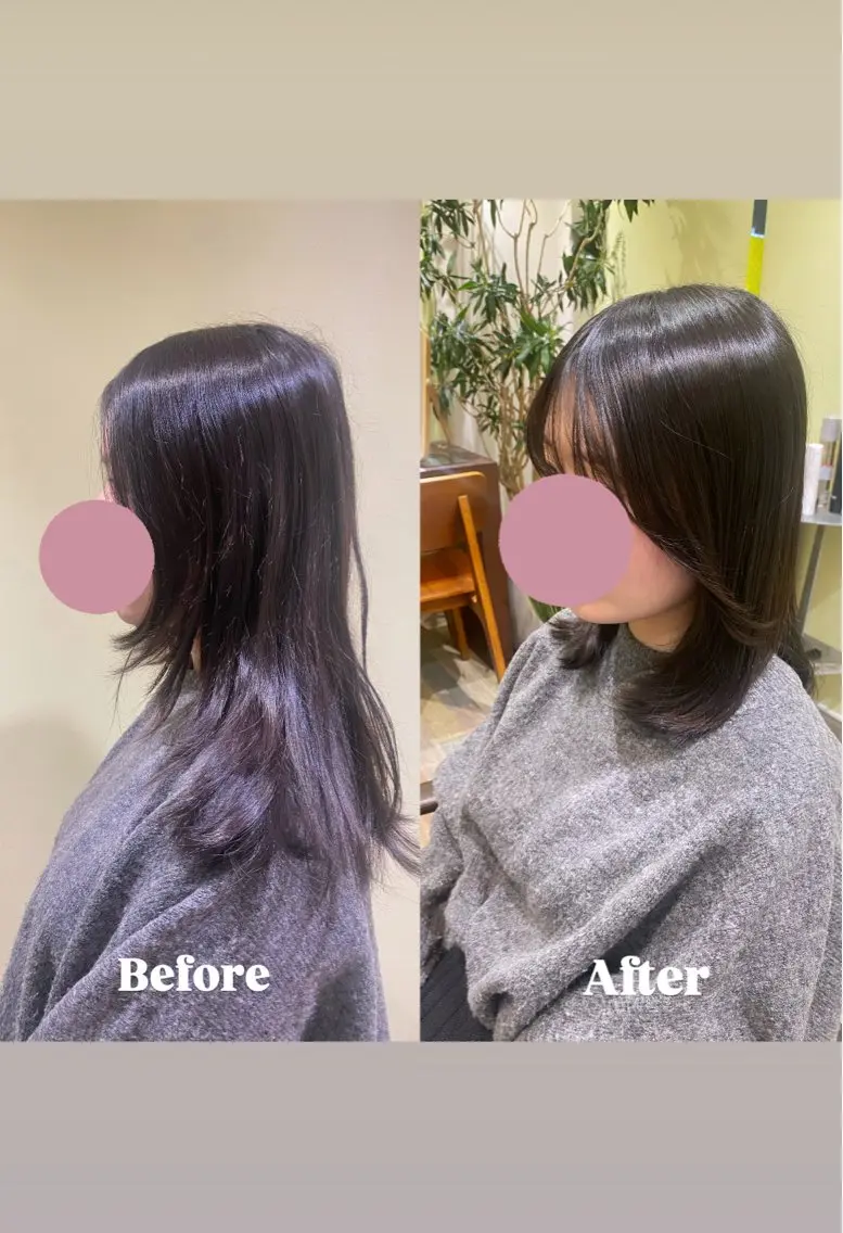 ミディアム カットモデル募集💎 YURA🌷🫧のヘアスタイル