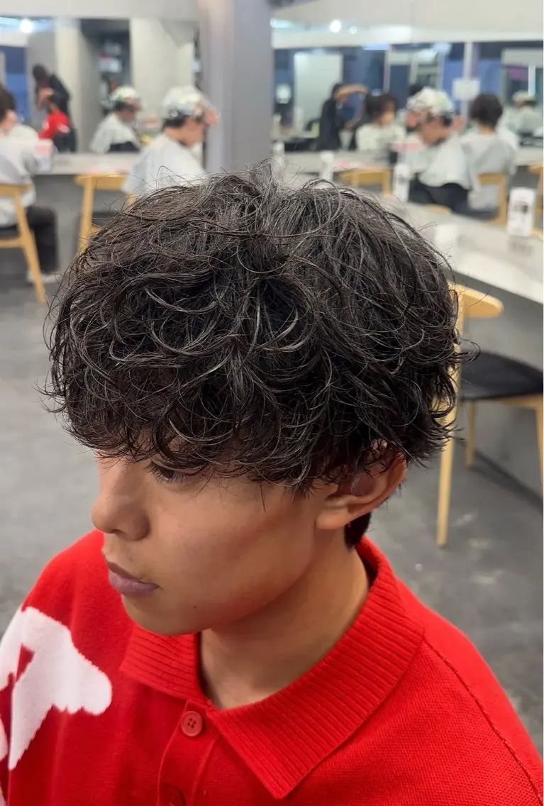 パーマ メンズ メンズパーマ カット パーマ 初パーマ支持率◎松田 優斗のヘアスタイル