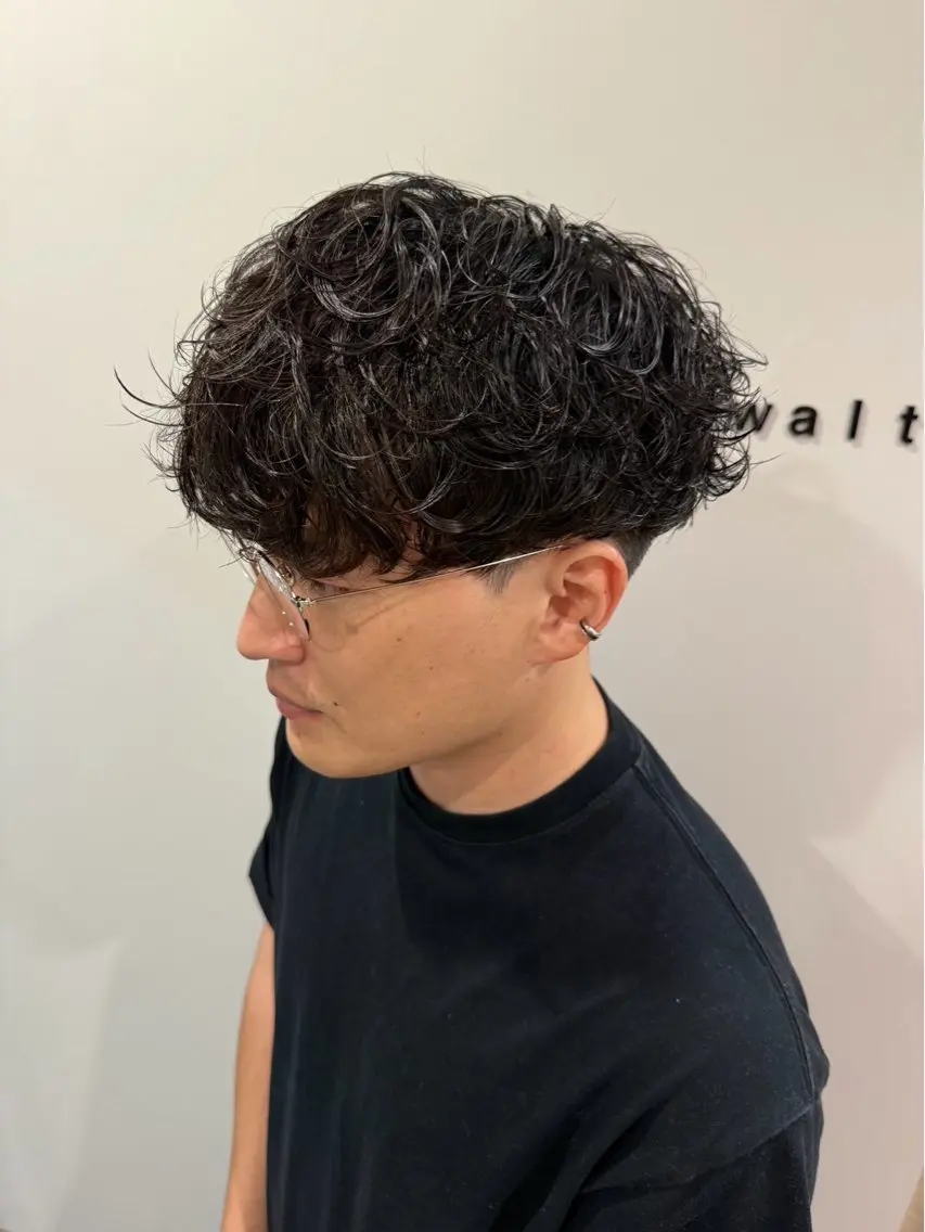パーマ メンズ メンズパーマ シャドーパーマ カット パーマ walt hayatoのヘアスタイル