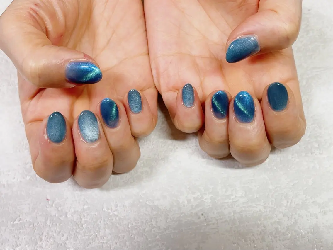 ネイル ジェルネイル 韓国ネイル マグネットネイル メンズネイル パラジェル ハンドネイル kiki nail &brow二子玉川のネイルデザイン