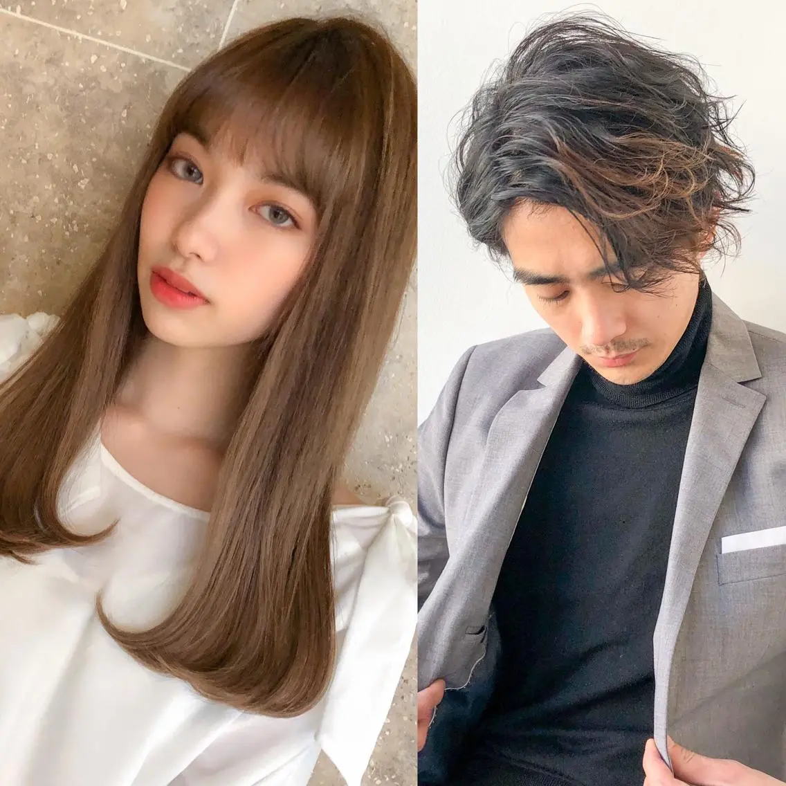 前髪の割れ癖を治す プロ✂️ヒロのヘアスタイル