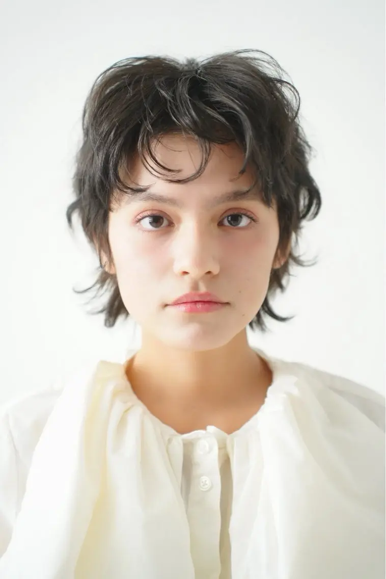 ショート パーマ レイヤーカット ショートヘア ウルフカット ニュアンスパーマ 清野 敬司のヘアスタイル