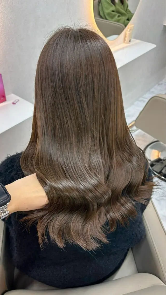 🫧透明感うる艶カラー☘️+1stepトリートメント付き✩.*˚の写真