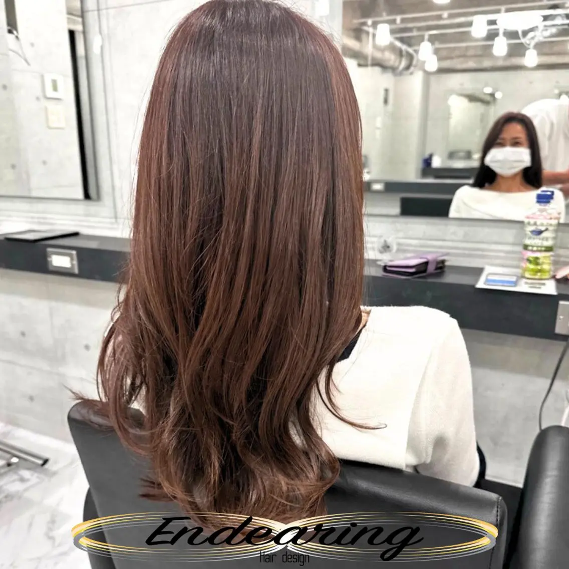 カラー ベージュカラー ブラウンカラー 透明感カラー オレンジ オレンジベージュ カット ヘアカラー Endearing 銀座/レイヤーカットのヘアスタイル
