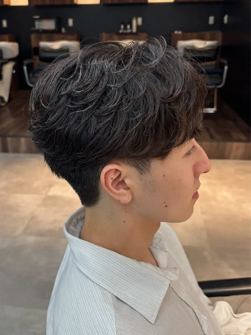 パーマ メンズ フェザーパーマ メンズパーマ カット パーマ 保立メンズパーマ /メンズカット船橋駅のヘアスタイル