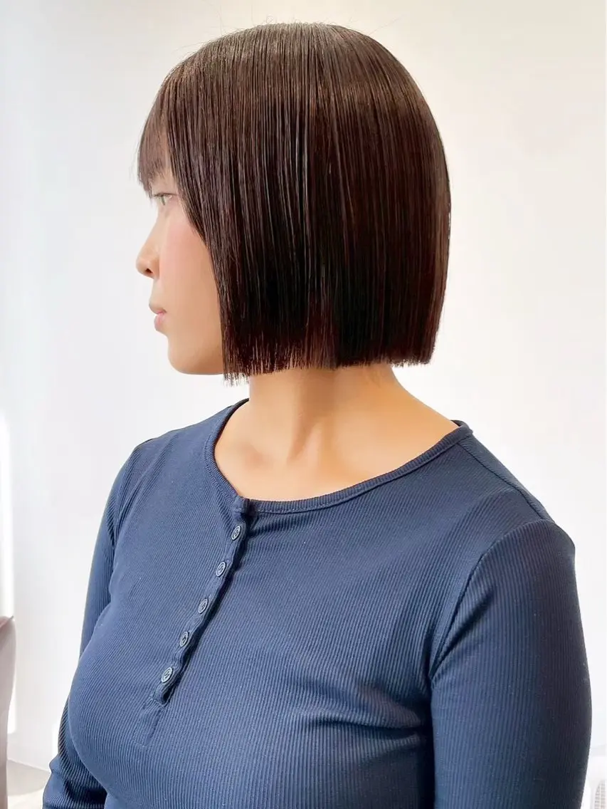 ショート ボブ カット 石川玲菜/ ボブ/銀座のヘアスタイル
