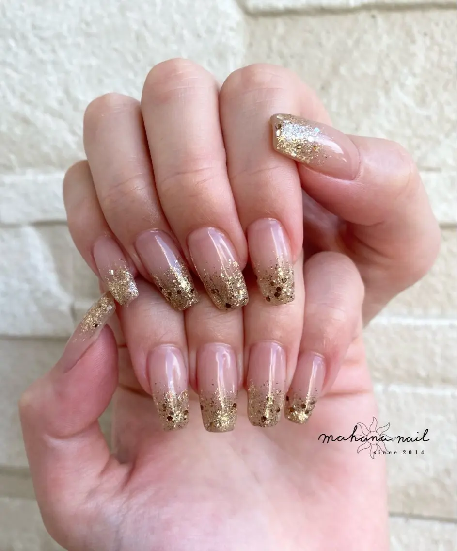 ネイル ラメ(グリッター) mahana nailのネイルデザイン