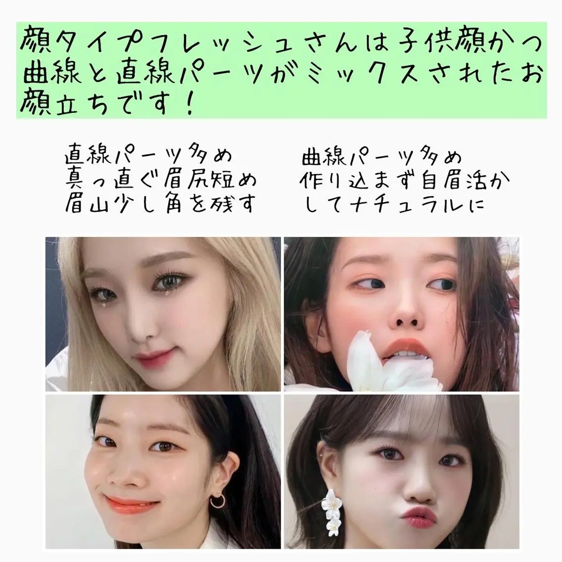 アイブロウ 韓国風眉×顔タイプ 診断® Naoの眉毛・アイブロウイメージ