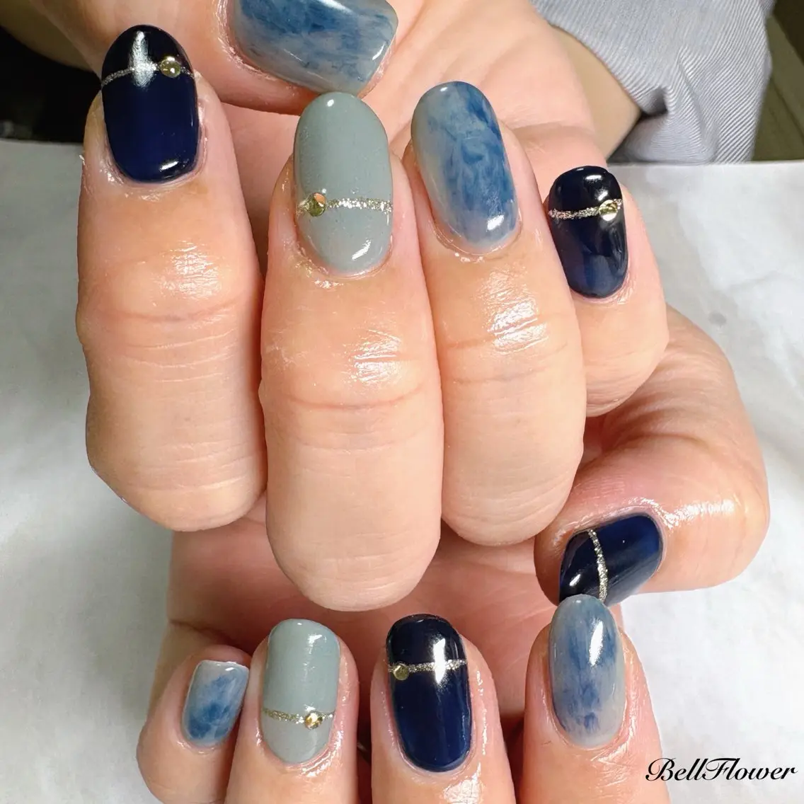 ネイル ハンドネイル Bell Flowerのネイルデザイン