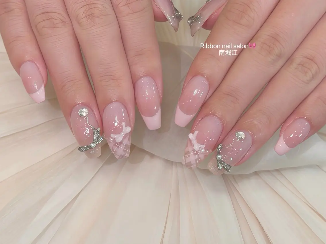 ネイル ハンドネイル RibbonNail 南堀江のネイルデザイン